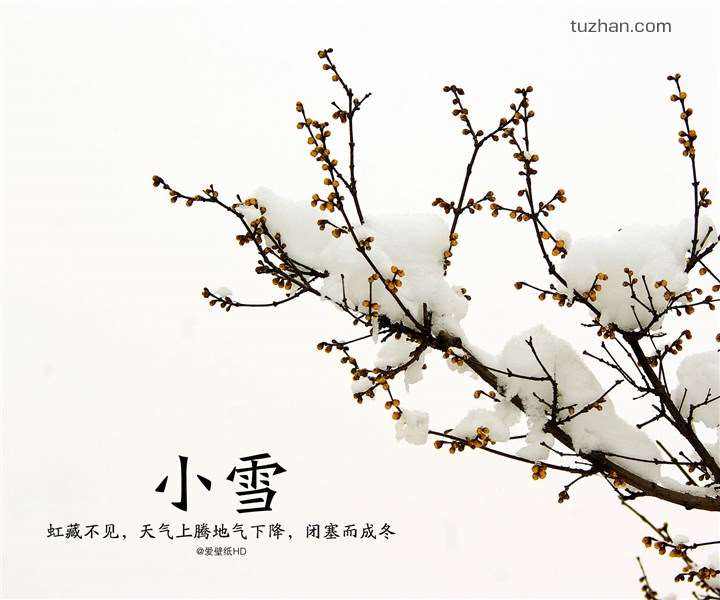 二十四節(jié)氣小雪的詩句、配圖
